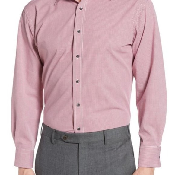 Tech-Smart Traditional Fit Stretch Dress Shirt - Picture 7 of 11